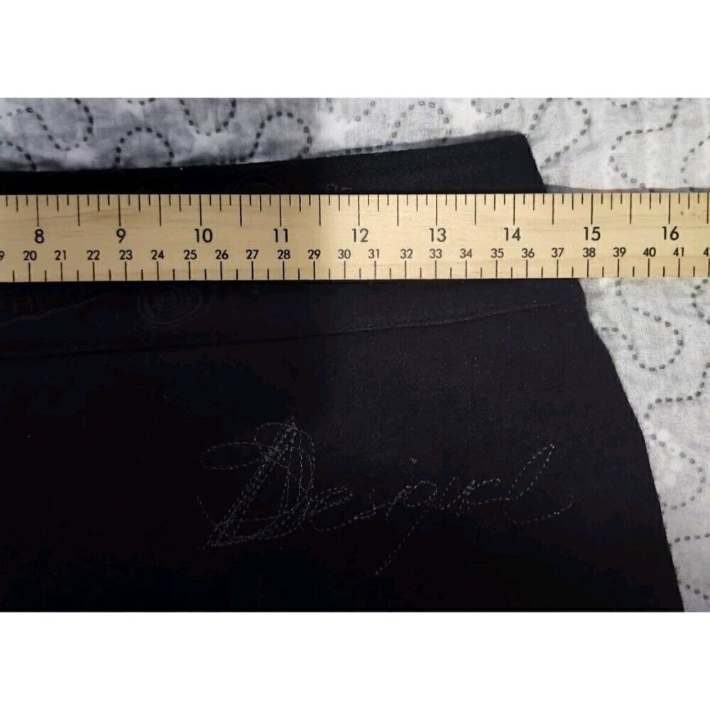 Desigual Womens Size XS Black Wool Blend Patchwork Button Front Mini Skirt - Picture 4 of 13